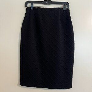 Stretch Black Pencil Skirt